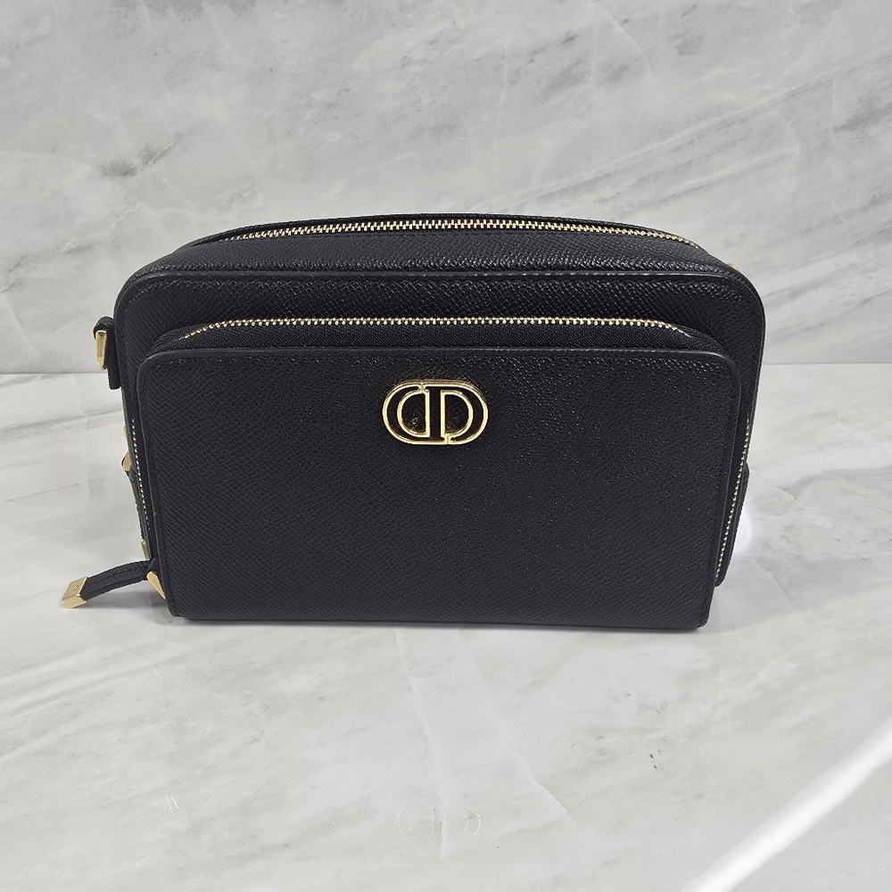 Dior Black Crossbody Bag with Gold Hardware